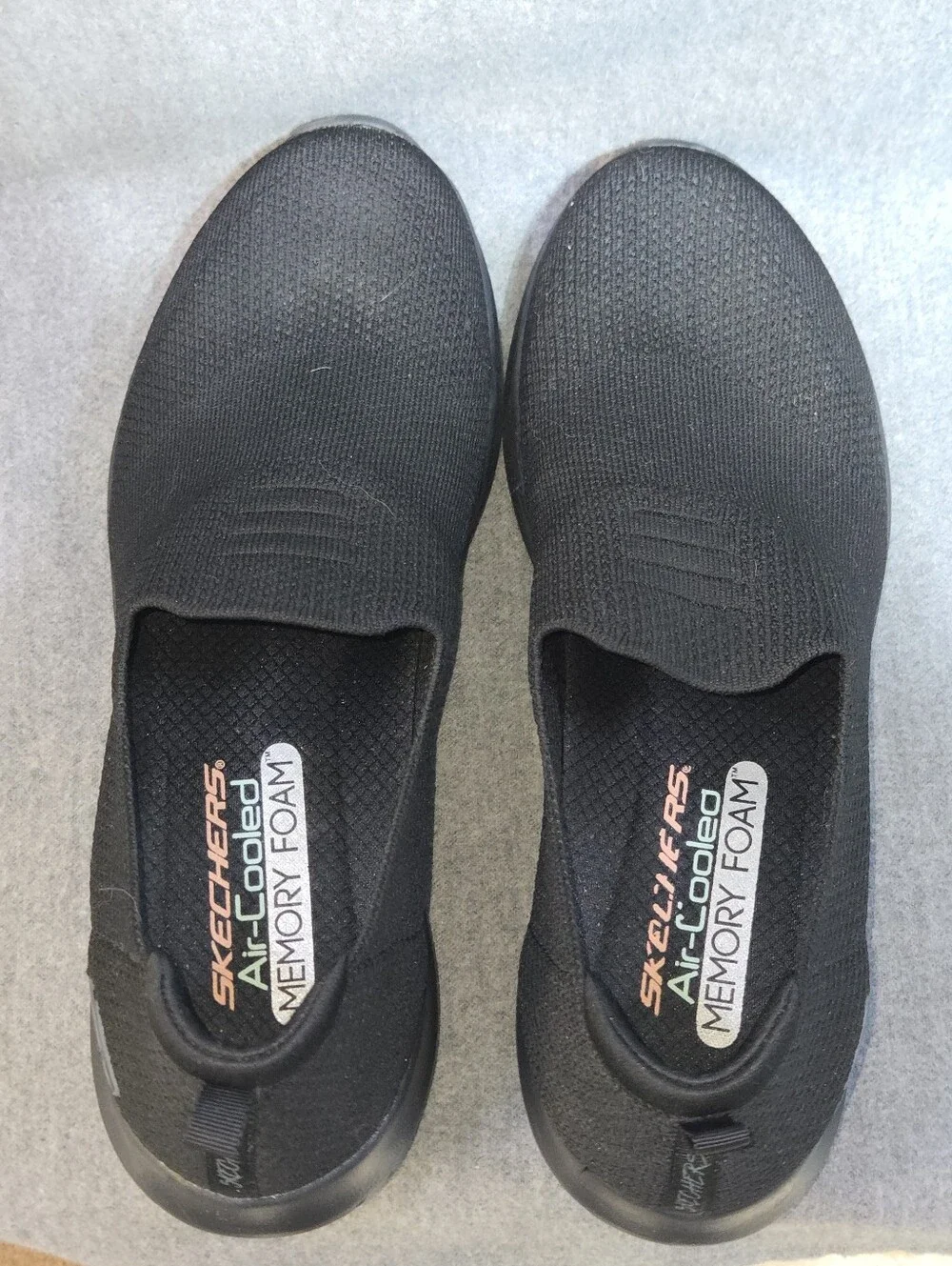 Skechers Ultra Flex Harmonious Black Slip-On Sneakers Size 9